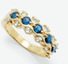 R359-S Sapphires and Diamonds Set in 18Kt Gold